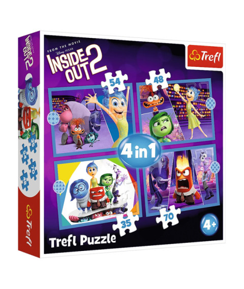 TF Puzzle 4 in 1- Emotions rule / Disney Inside Out 2